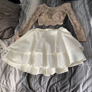 Two piece long sleeve dress